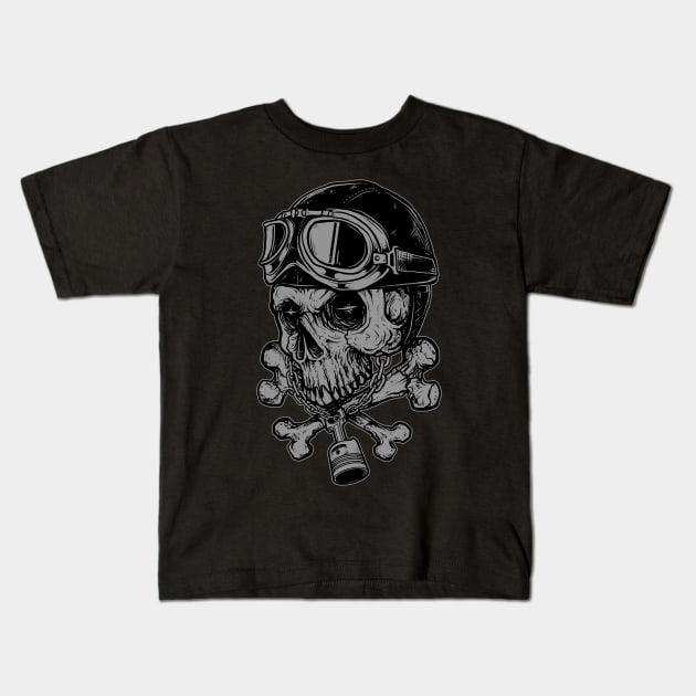 Death Rider Kids T-Shirt by quilimo